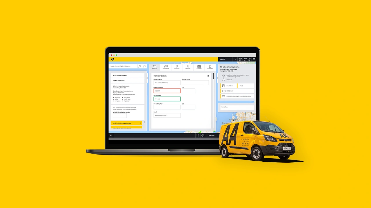 Image of CRM App design